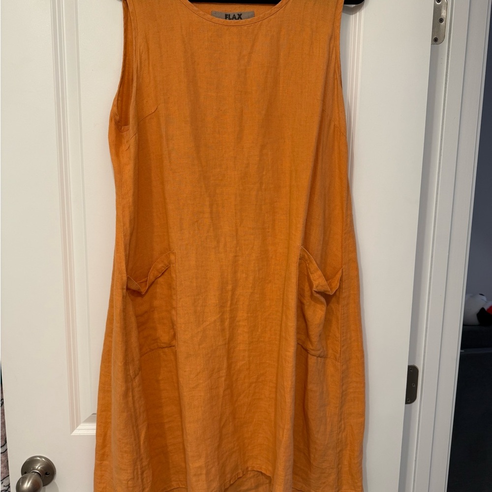 Flax Vibrant Orange Dress